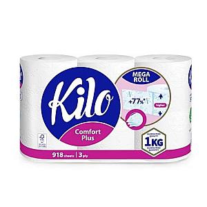 KILO HARTIE IGIENICA ALBA COMFORT PLUS, 3STR, 1KG, 918FOI(6 ROLE)
