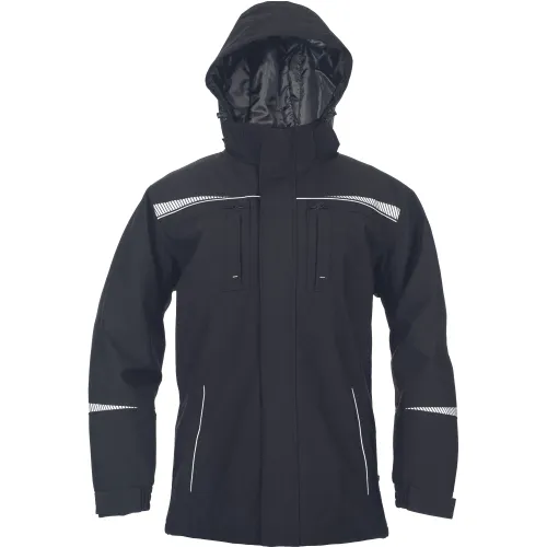 Jacheta parka neagra de iarna Emerton STR