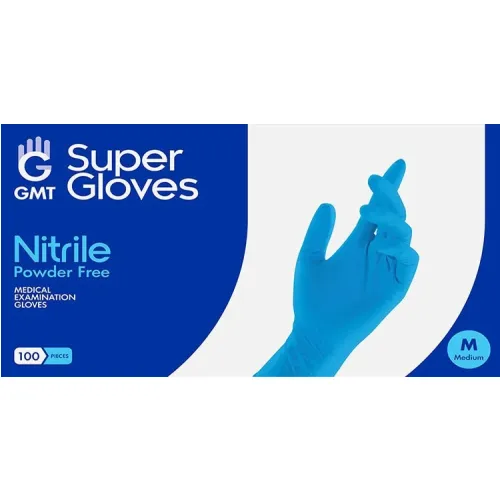 GMT Super Gloves Mănuși Nitril Fără pulbere în   culoare Albastru 100buc