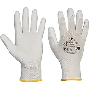 HS 04 003 mănuși  Bunting alb LIGHT   ( cantitate minima 12  per ) 